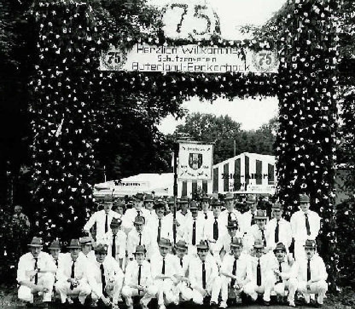 Der Jungschützenbogen zum Vereinsjubiläum 1984